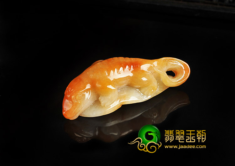 糯冰种红黄翡缅甸翡翠A货今非昔比挂件