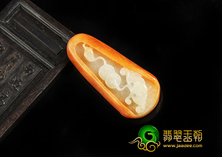 糯冰种红黄翡缅甸翡翠A货节节高挂件