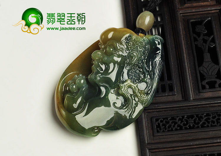 冰种多彩缅甸翡翠A货罗汉头挂件