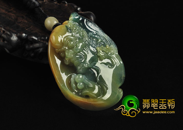 冰种多彩缅甸翡翠A货罗汉头挂件