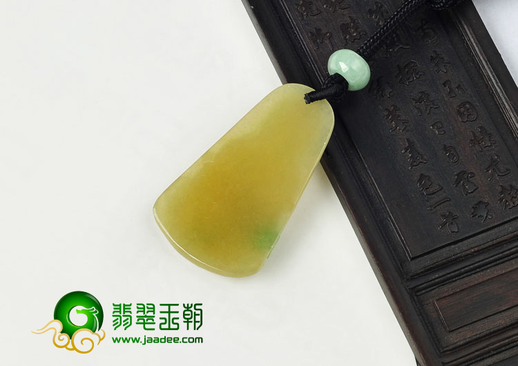 冰种黄加绿缅甸翡翠A货观音挂件