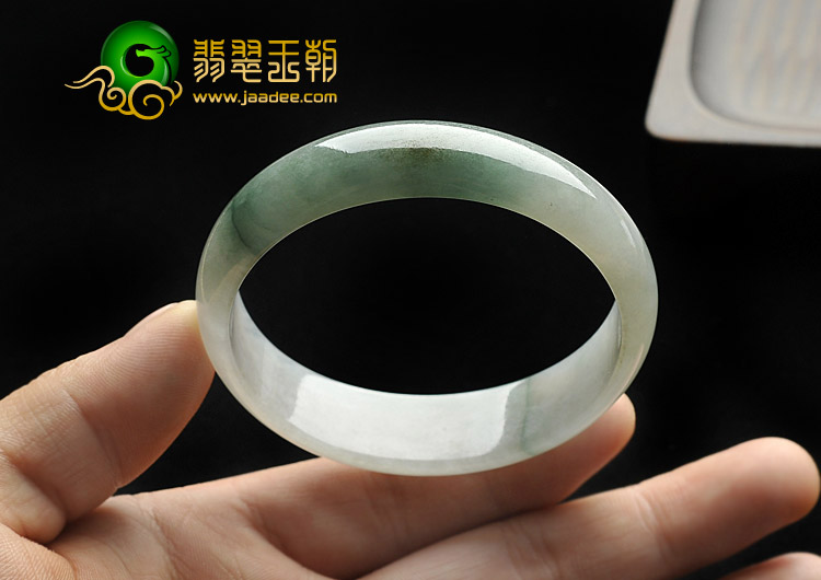 糯冰种飘花缅甸翡翠A货贵妃镯（56mm-51.3mm）