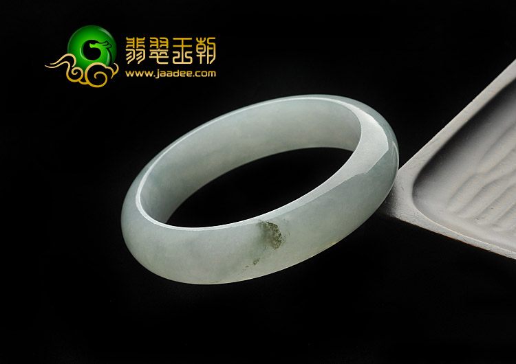 糯冰种晴水缅甸翡翠A货手镯（53.2mm）
