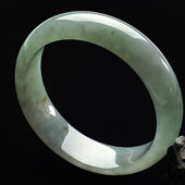 冰种晴水缅甸翡翠A货手镯（58.4mm）