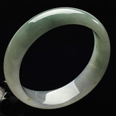 冰种晴水缅甸翡翠A货手镯（56.3mm）