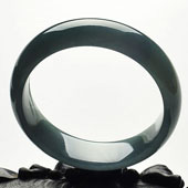 冰种油青缅甸翡翠A货手镯（58.6mm）