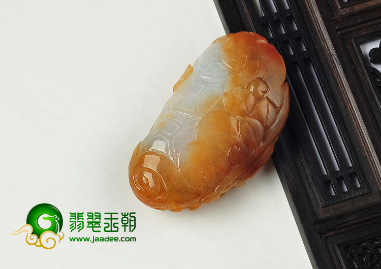 糯冰种黄翡缅甸翡翠A货富贵鹦鹉挂件