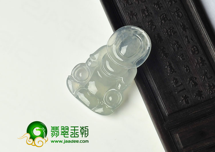 冰种晴水缅甸翡翠A货观音挂件
