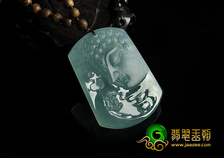冰种晴水缅甸翡翠A货悟道成佛挂件