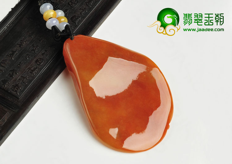 糯冰种红黄翡缅甸翡翠A货玉佛挂件