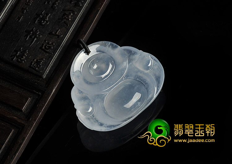 冰种紫罗兰缅甸翡翠A货玉佛挂件
