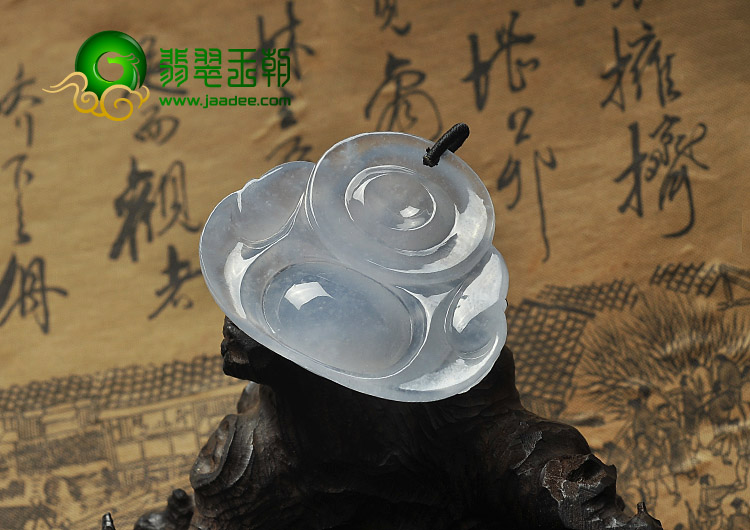 冰种紫罗兰缅甸翡翠A货玉佛挂件