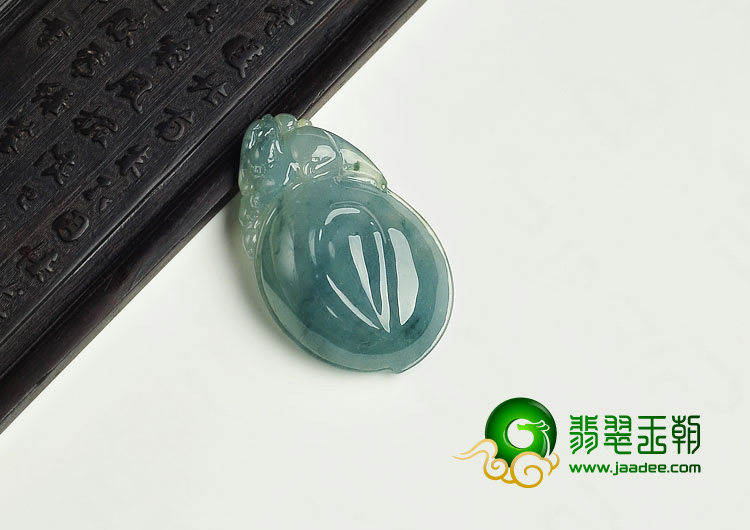冰种飘花缅甸翡翠A货貔貅报福挂件