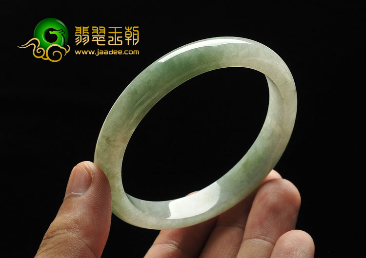糯冰种晴水缅甸翡翠A货手镯（58.6mm）