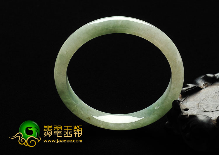 糯冰种晴水缅甸翡翠A货手镯（58.6mm）