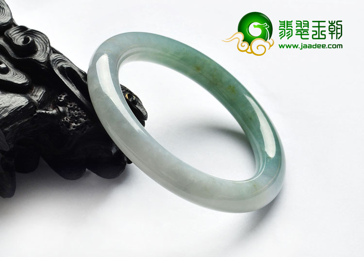糯冰种晴水缅甸翡翠A货圆条手镯（59.2mm）