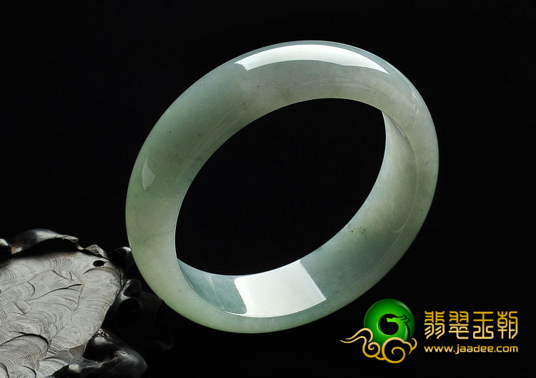 糯冰种晴水缅甸翡翠A货手镯（57.4mm）