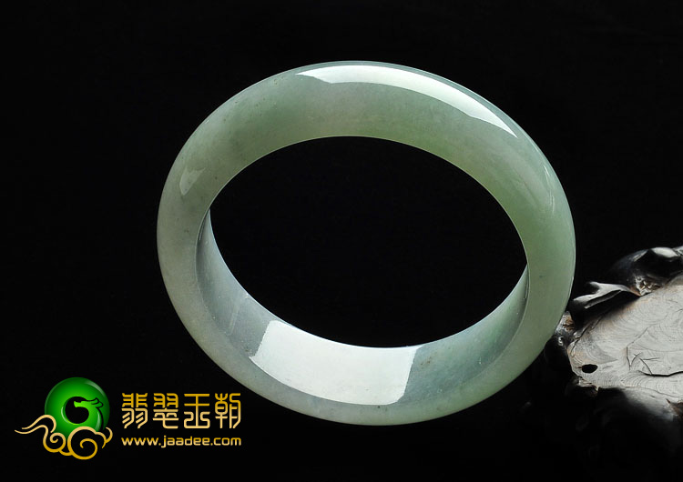 糯冰种晴水缅甸翡翠A货手镯（57.4mm）