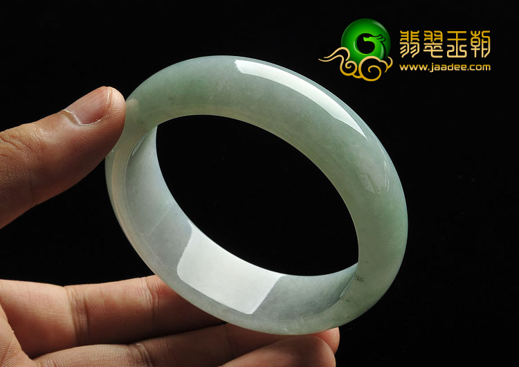 糯冰种晴水缅甸翡翠A货手镯（57.4mm）