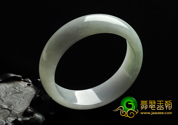 糯冰种晴水缅甸翡翠A货手镯（54.5mm）