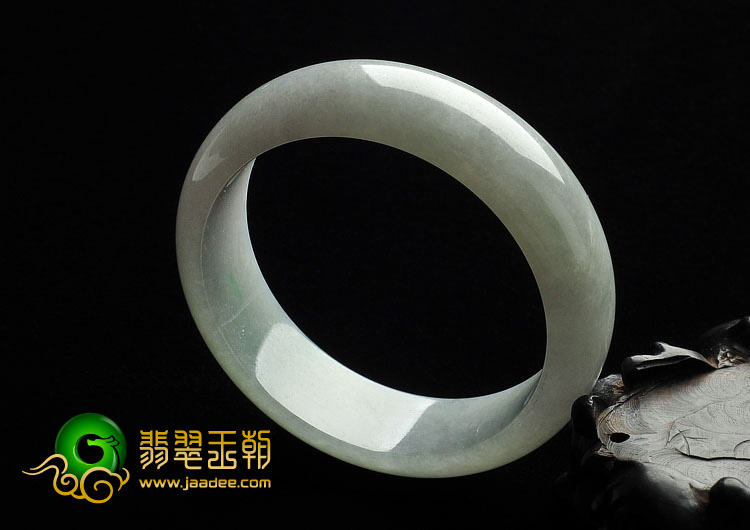 糯冰种晴水缅甸翡翠A货手镯（54.5mm）