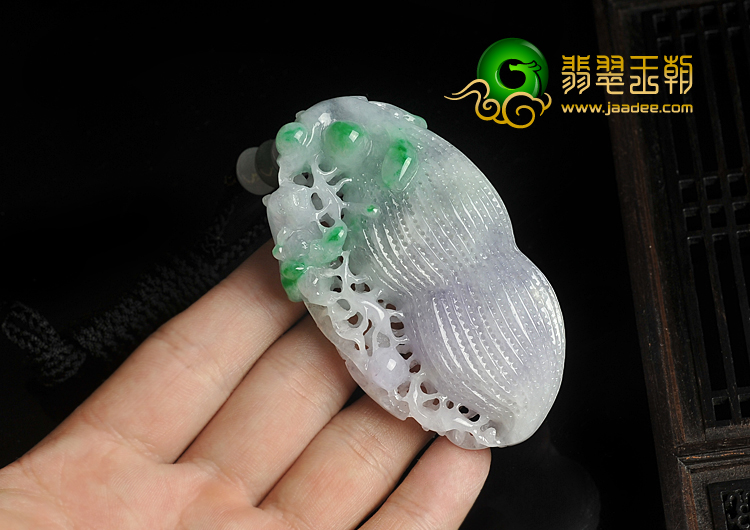 糯冰种三彩缅甸翡翠A货生意兴隆挂件