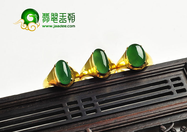冰玻种晴水缅甸翡翠A货戒面（单价）