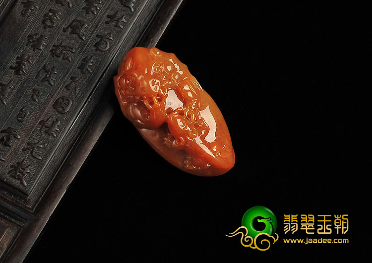 糯冰种红黄翡缅甸翡翠A货望子成龙挂件