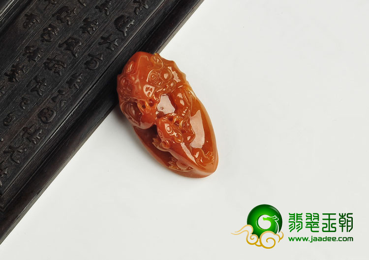 糯冰种红黄翡缅甸翡翠A货望子成龙挂件