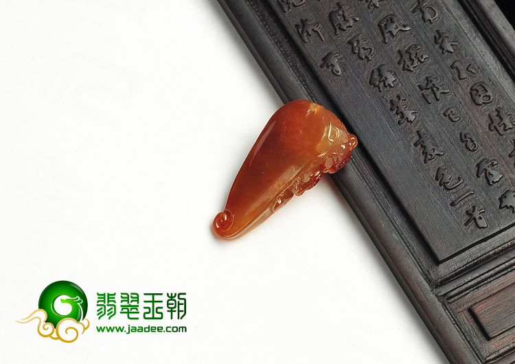 冰种红翡缅甸翡翠A货望子成龙挂件