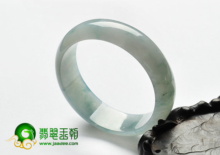冰种飘花缅甸翡翠A货手镯（56.3mm）