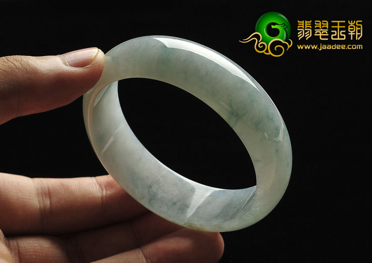 冰种飘花缅甸翡翠A货手镯（56.3mm）
