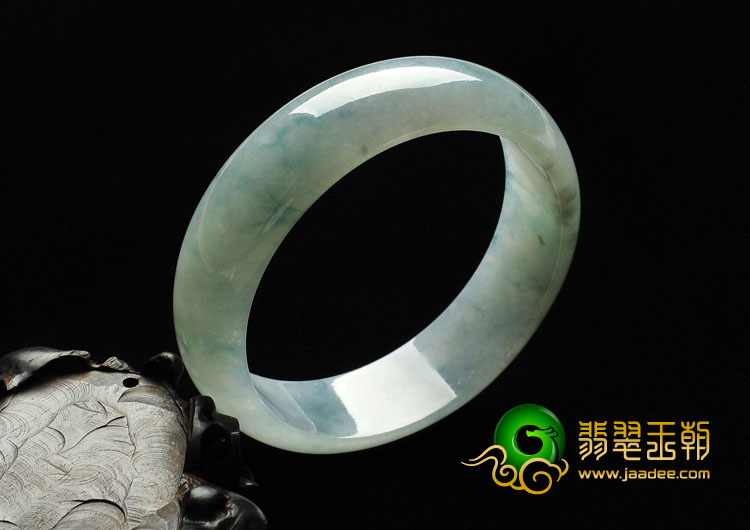 冰种飘花缅甸翡翠A货手镯（56.3mm）