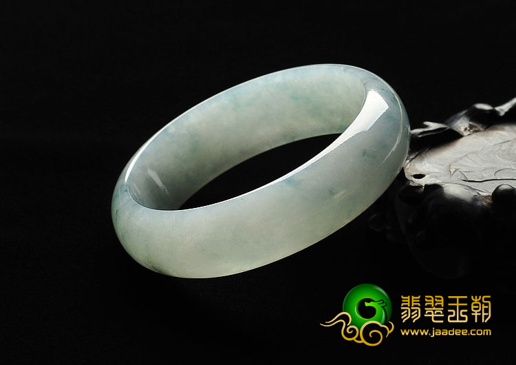 冰种飘花缅甸翡翠A货手镯（56.3mm）
