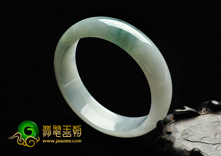 冰种飘花缅甸翡翠A货手镯（56.2mm）