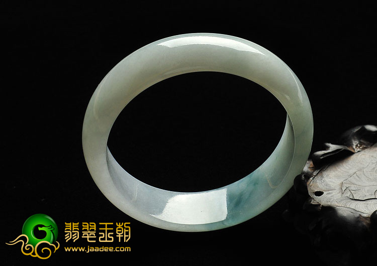 冰种飘花缅甸翡翠A货手镯（56.2mm）
