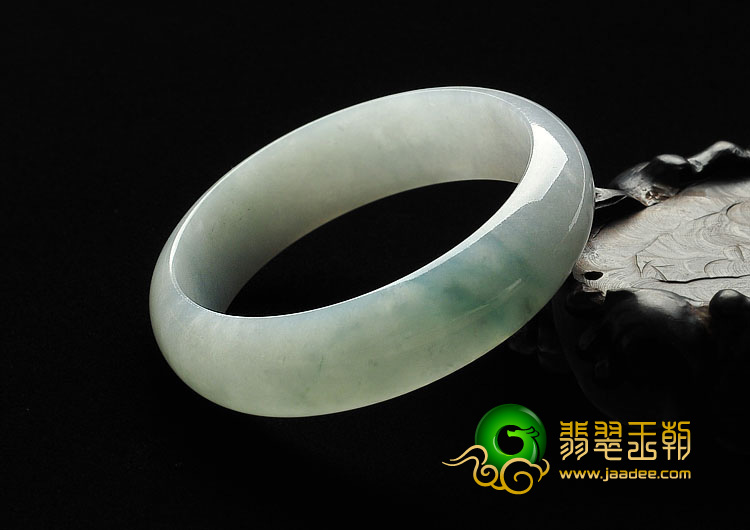 冰种飘花缅甸翡翠A货手镯（56.2mm）