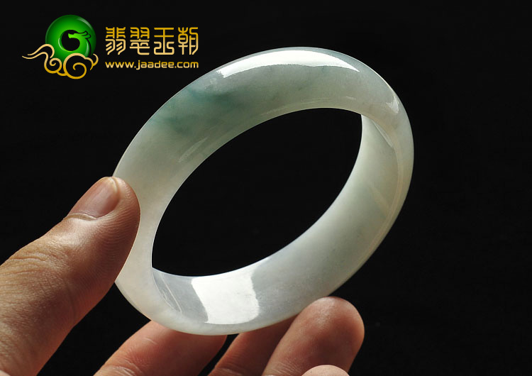 冰种飘花缅甸翡翠A货手镯（56.2mm）