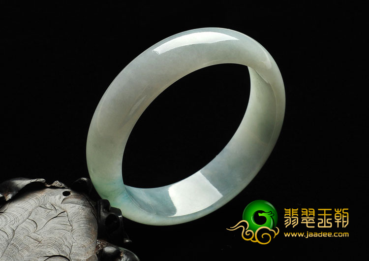 冰种飘花缅甸翡翠A货手镯（56.2mm）