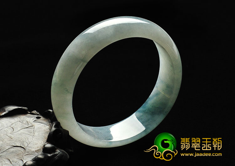 冰种飘花缅甸翡翠A货手镯（58.3mm）