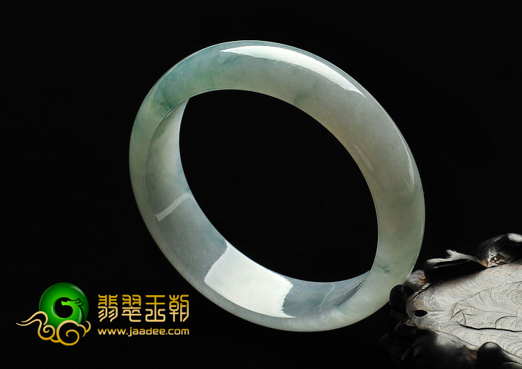 冰种飘花缅甸翡翠A货手镯（58.3mm）
