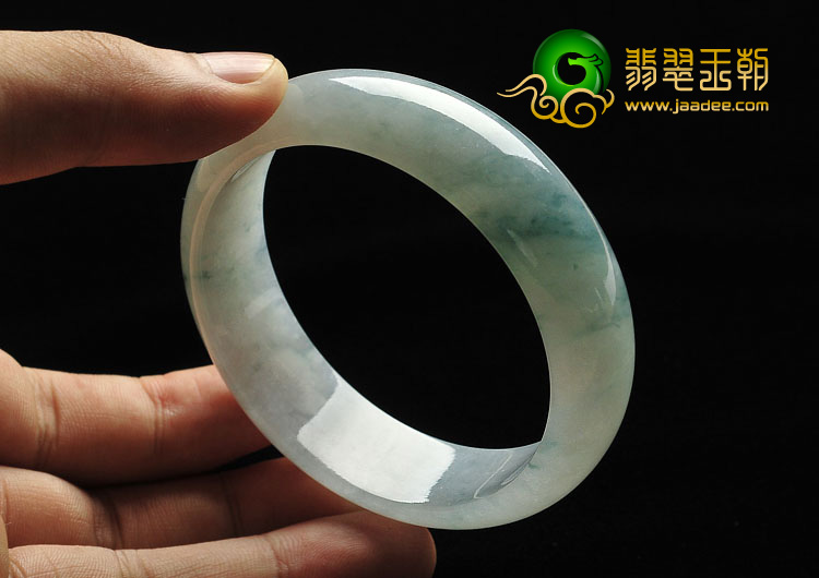 冰种飘花缅甸翡翠A货手镯（58.3mm）