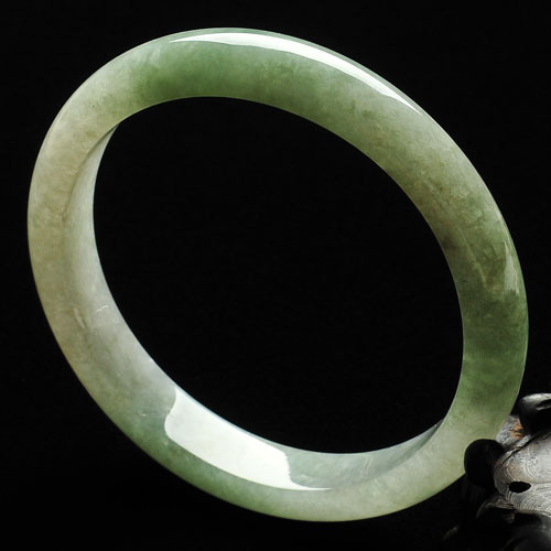 糯冰种晴水缅甸翡翠A货手镯（58.6mm）