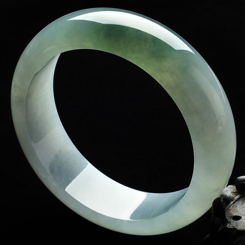 冰种晴水缅甸翡翠A货手镯（57.7mm）