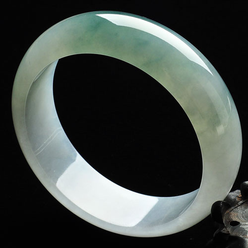 冰种晴水缅甸翡翠A货手镯（57.7mm）