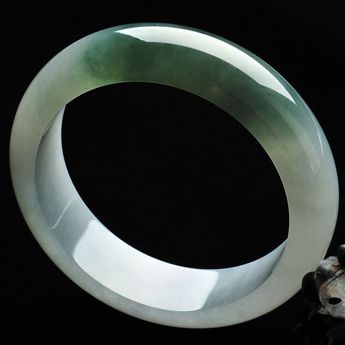 冰种晴水缅甸翡翠A货手镯（57.8mm）