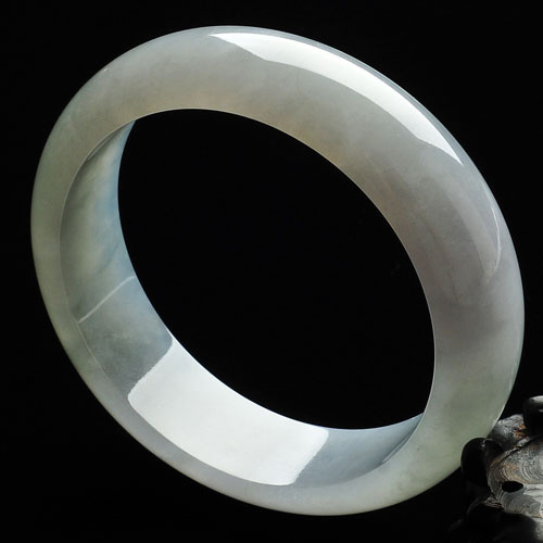冰种晴水缅甸翡翠A货手镯（57.8mm）