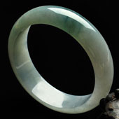 冰种飘花缅甸翡翠A货手镯（56.2mm）