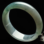 冰种飘花缅甸翡翠A货手镯（58.3mm）