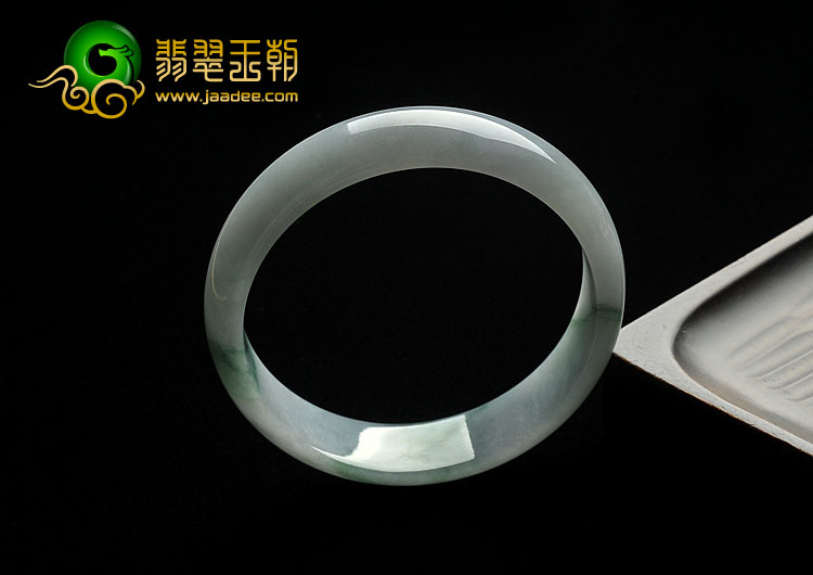 糯冰种紫罗兰飘花缅甸翡翠A货手镯（54.8mm）
